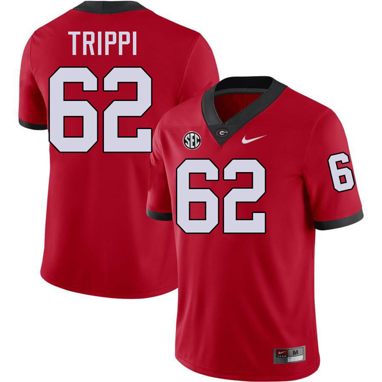 Charley Trippi Georgia Jersey,University Of Georgia Bulldogs Football Jersey,Uniforms,Gears-Red